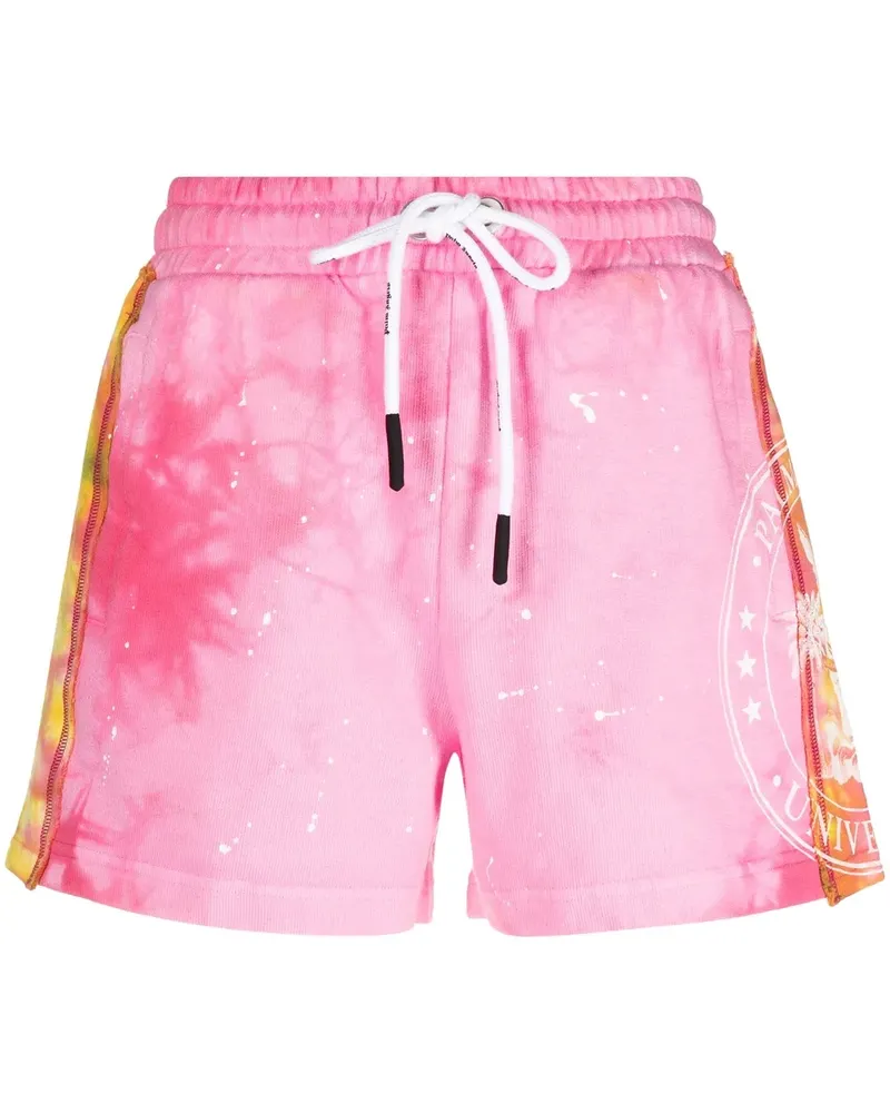 Palm Angels Shorts mit Batikmuster - Rosa Rosa
