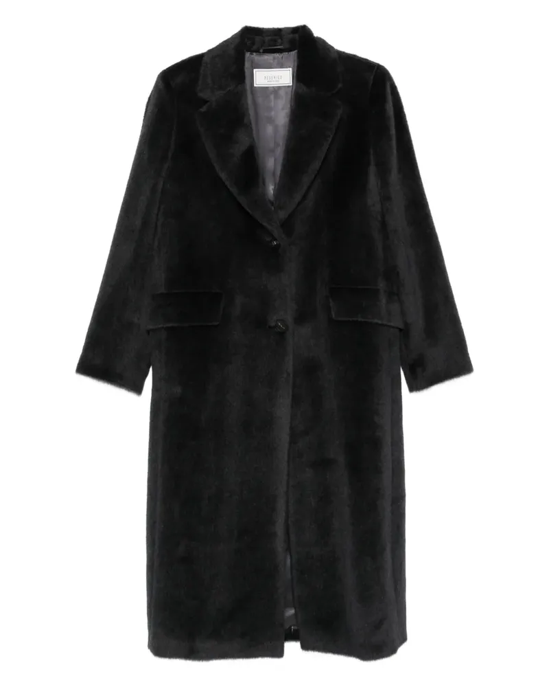 Peserico Mantel mit fallendem Revers - Grau Grau