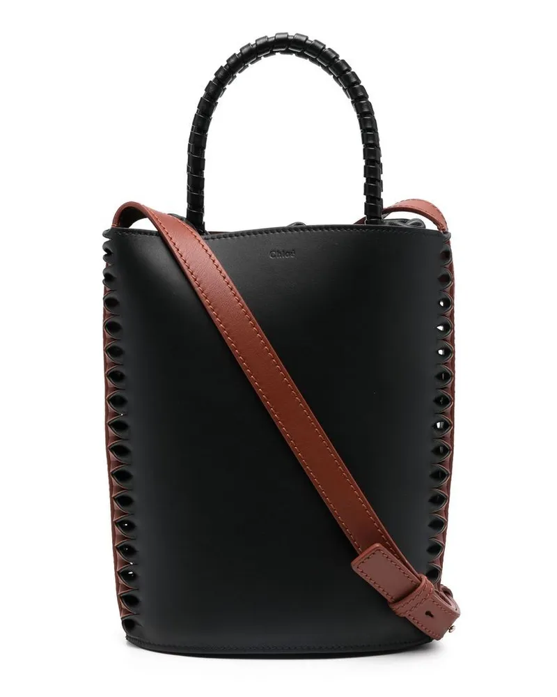 Chloé Beuteltasche in Colour-Block-Optik - Schwarz Schwarz