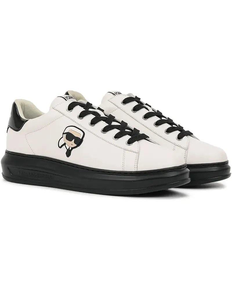 Karl Lagerfeld Flatform-Sneakers mit Logo - Weiß Weiß