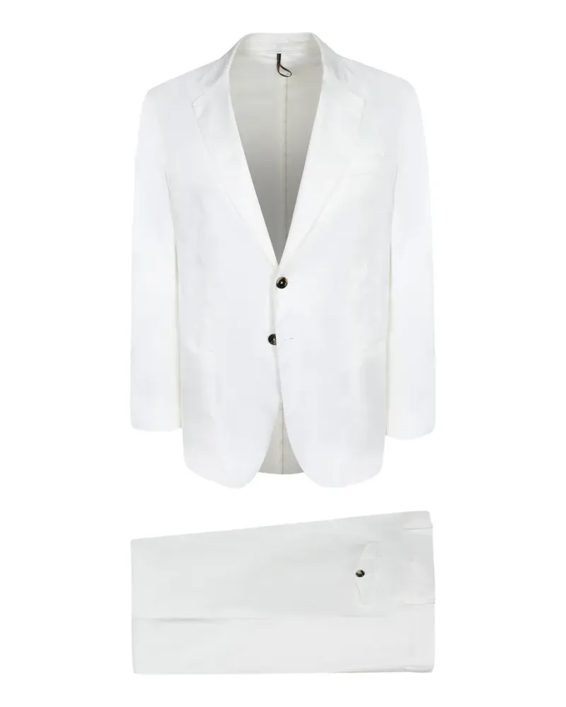 Dell'oglio single-breasted suit - Weiß Weiß