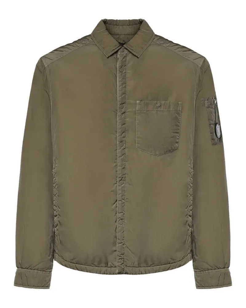 C.P. Company Chrome-R Lens padded button overshirt - Grün Grün