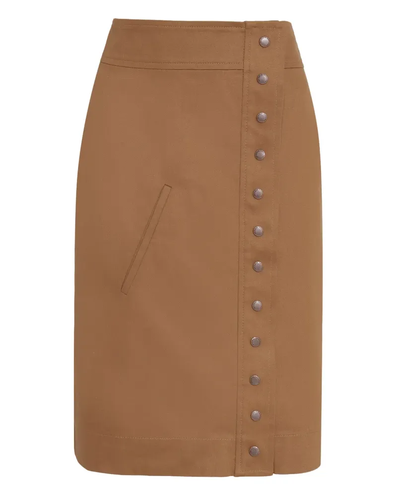 Gloria Coelho Rock mit Taschendetail - Braun Braun