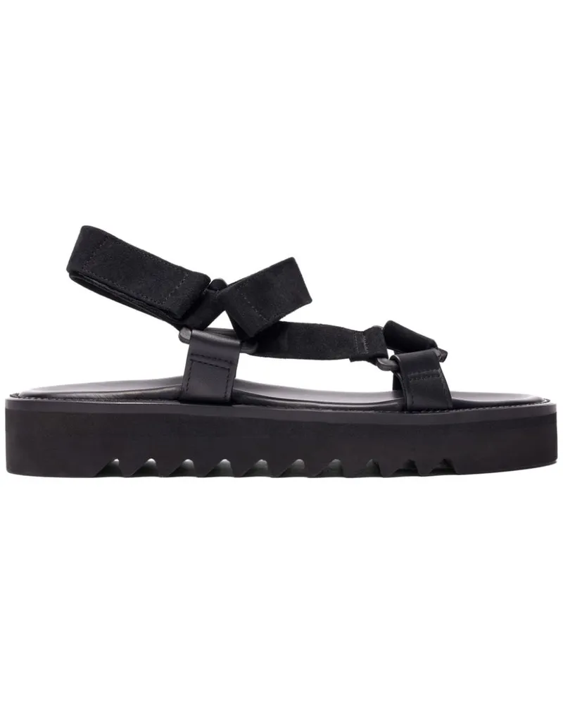 Scarosso Wooster V Sandalen aus Wildleder - Schwarz Schwarz