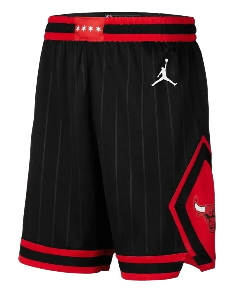 Nike x Jordan NBA Chicago Bulls Statement Edition pinstripe graphic shorts - Schwarz Schwarz