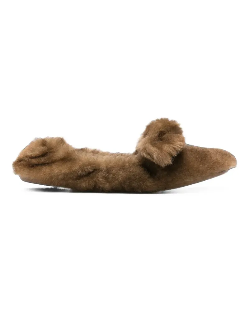 Zimmermann shearling ballet flats - Braun Braun