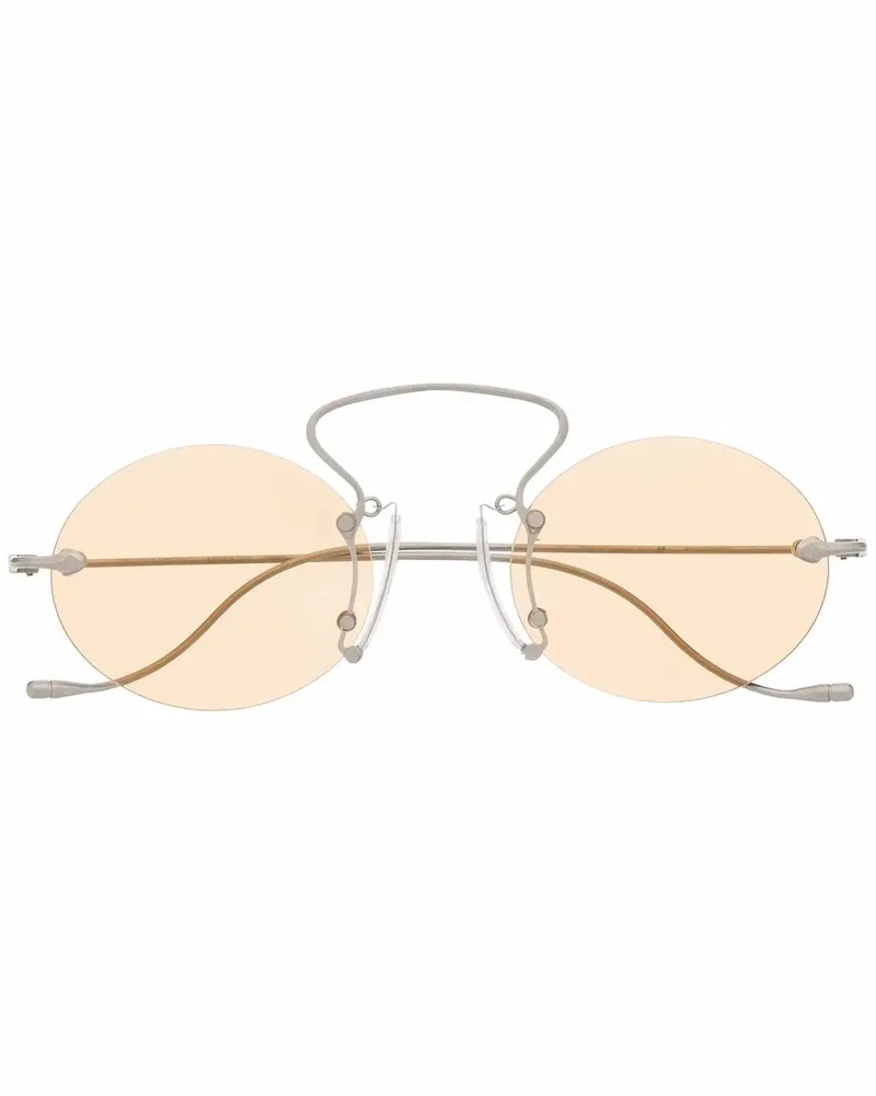 Uma Wang Rahmenlose Sonnenbrille - Silber Silber