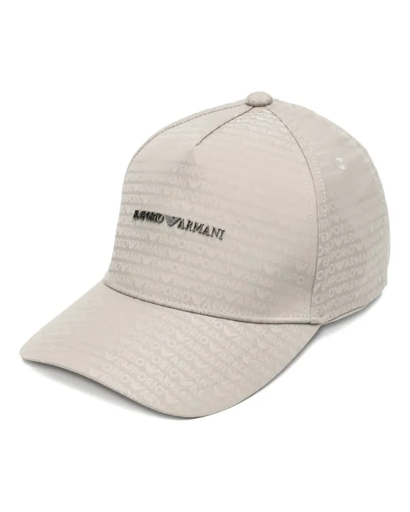Emporio Armani logo baseball cap - Grau Grau
