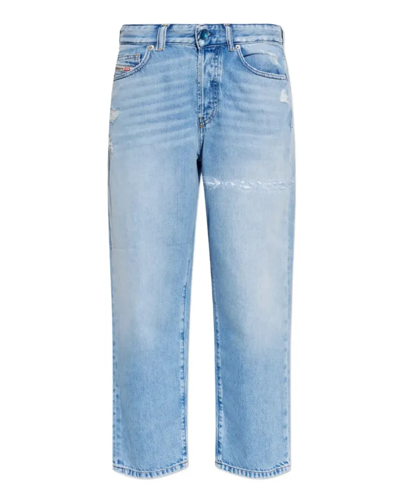 Diesel 1981 D-Went Jeans im Distressed-Look - Blau Blau