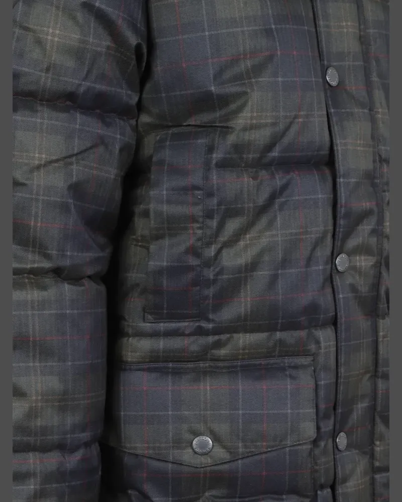 Barbour Lonnen tartan puffer jacket - Grün Grün