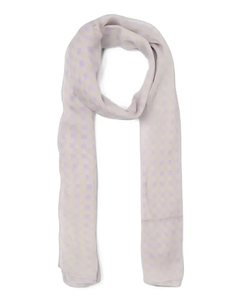 Ermanno Scervino check-pattern scarf - Violett Violett