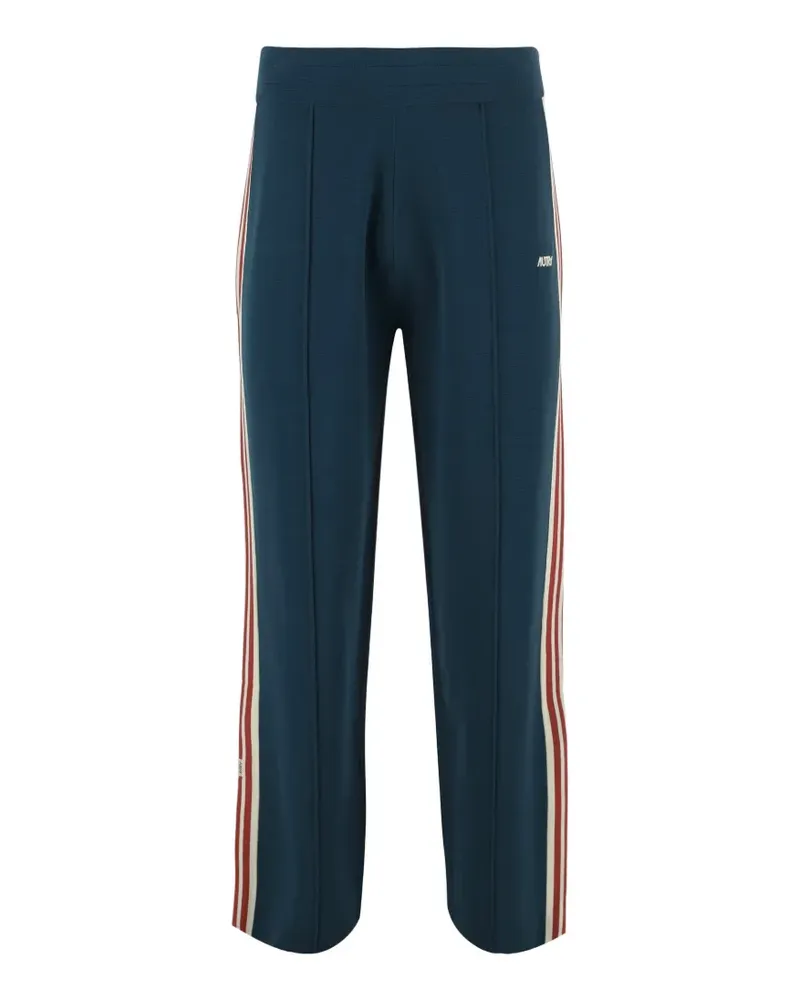 AUTRY logo-embroidered striped-trim track pants - Blau Blau