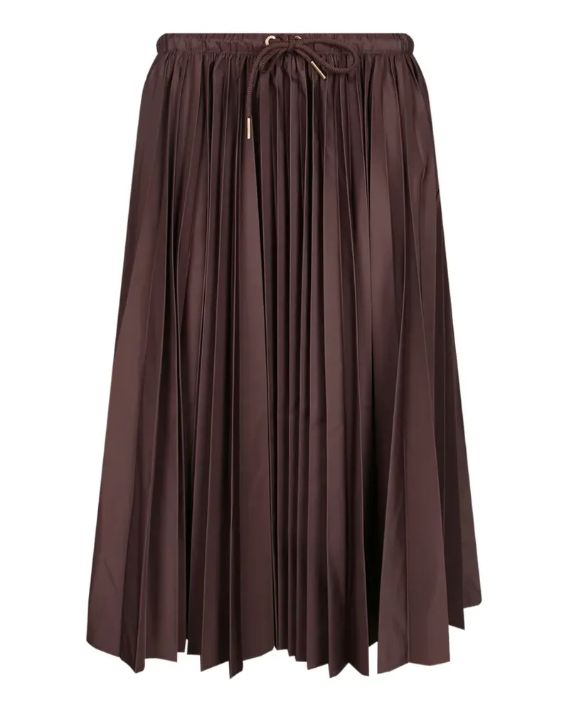 Moncler pleated midi skirt - Braun Braun