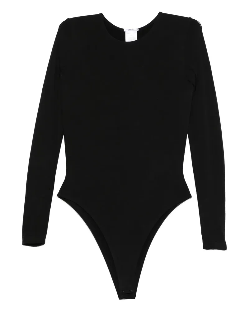 Wolford Langärmeliger Body - Schwarz Schwarz