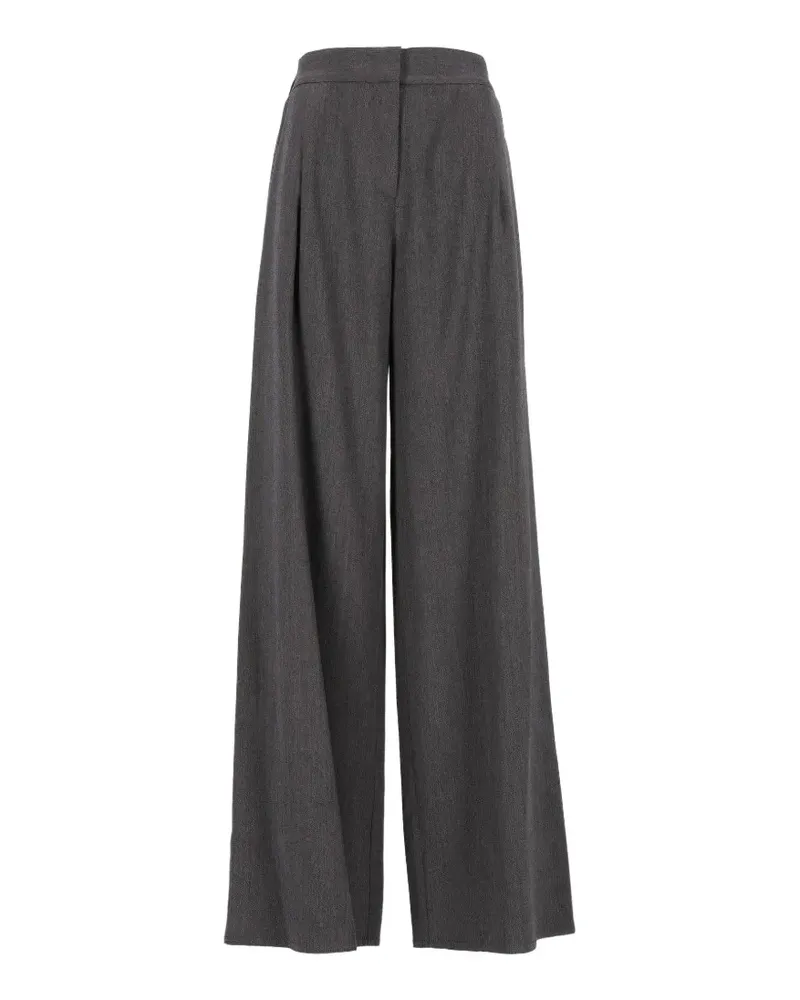 Dušan Straight-Leg-Hose mit Falten - Grau Grau