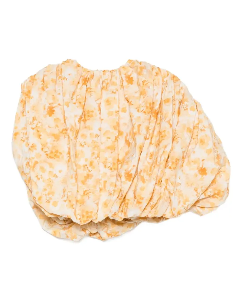 Magda Butrym floral-print puff-sleeve blouse - Gelb Gelb