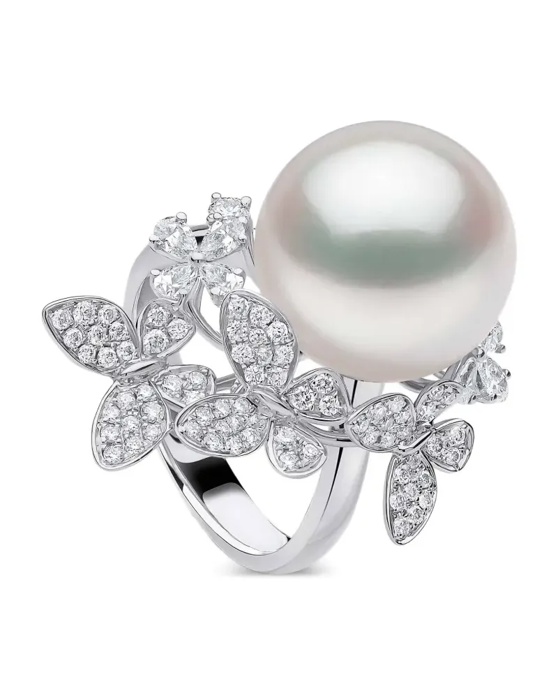 YOKO London Contessa pearl and diamond ring - Silber Silber