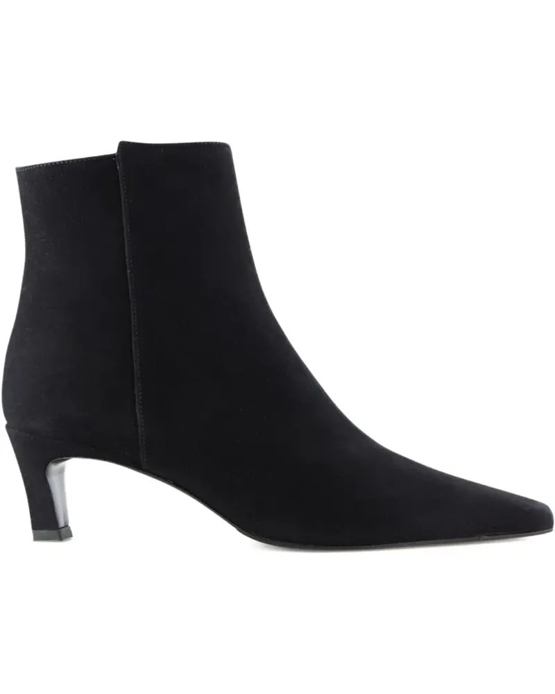 NOTABENE Fausta Stiefel aus Wildleder 50mm - Schwarz Schwarz