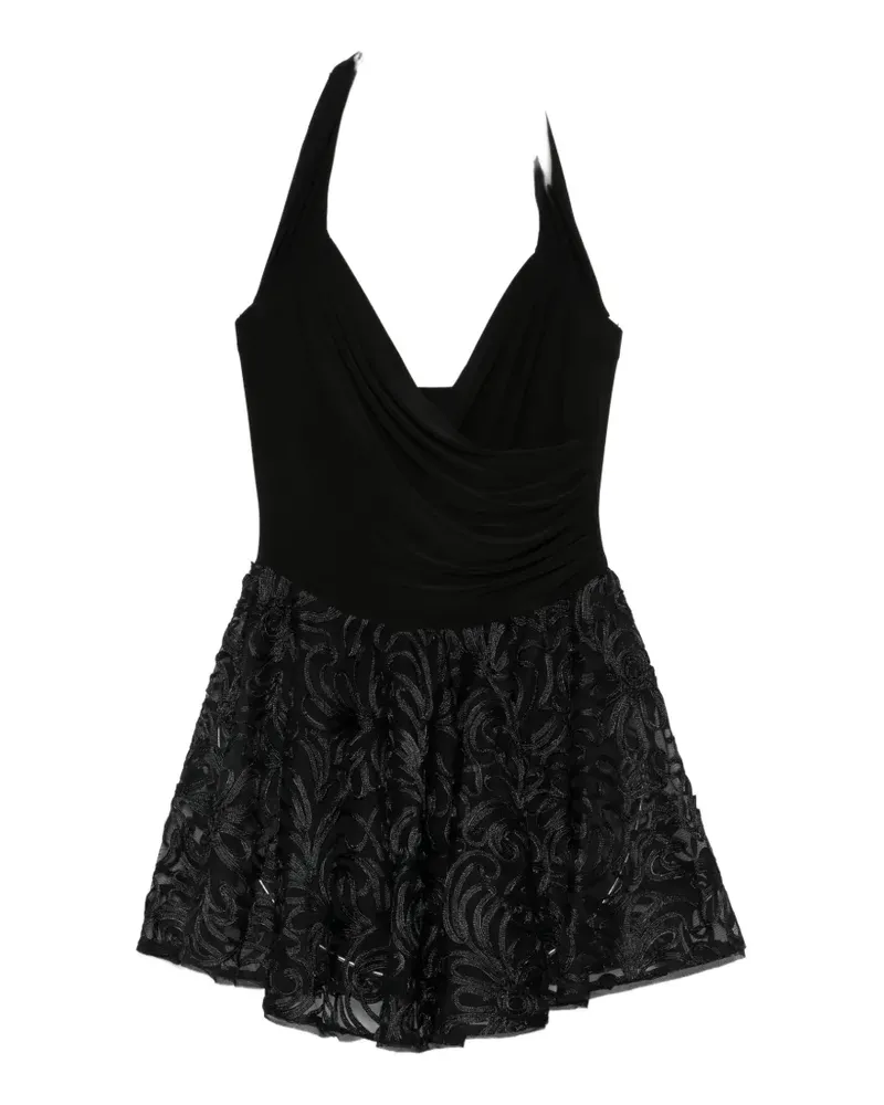 Norma Kamali mini Cayla flared dress - Schwarz Schwarz