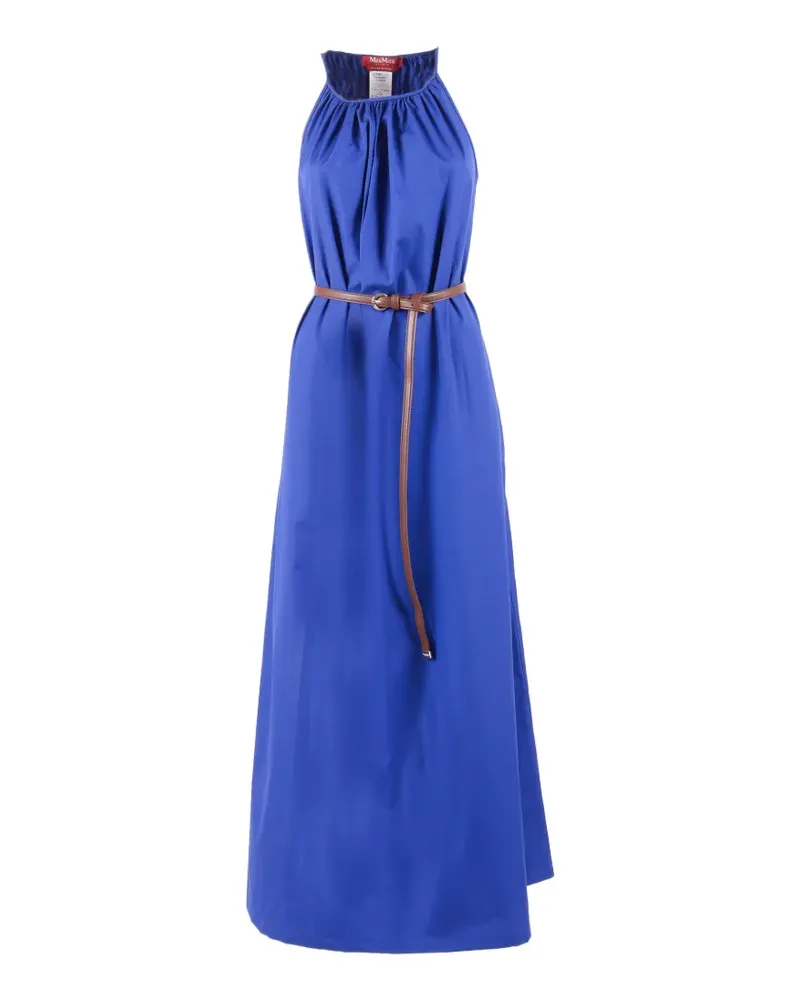 Max Mara Kleid mit Gürtel - Blau Blau