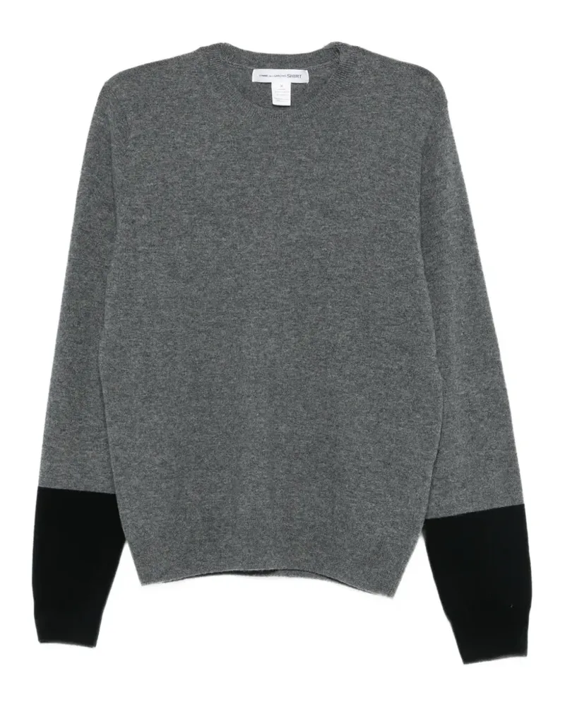 Comme des Garçons Pullover in Colour-Block-Optik - Grau Grau