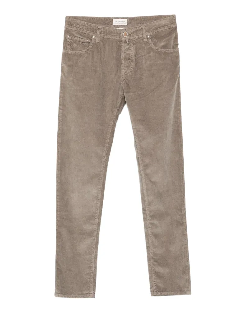 Jacob Cohën Cordhose im Five-Pocket-Design - Grau Grau
