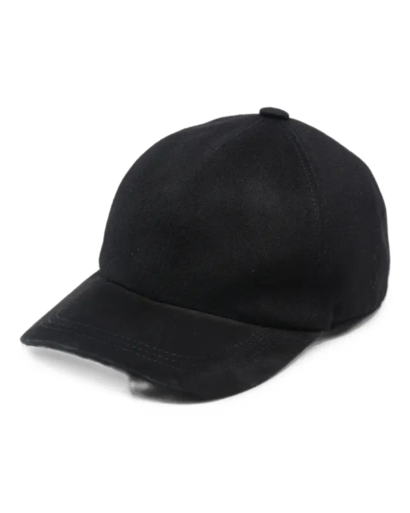 BARBA suede-panelled baseball cap - Schwarz Schwarz