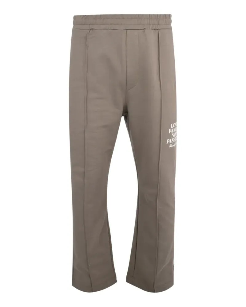 Family First elasticated-waist track pants - Nude Nude