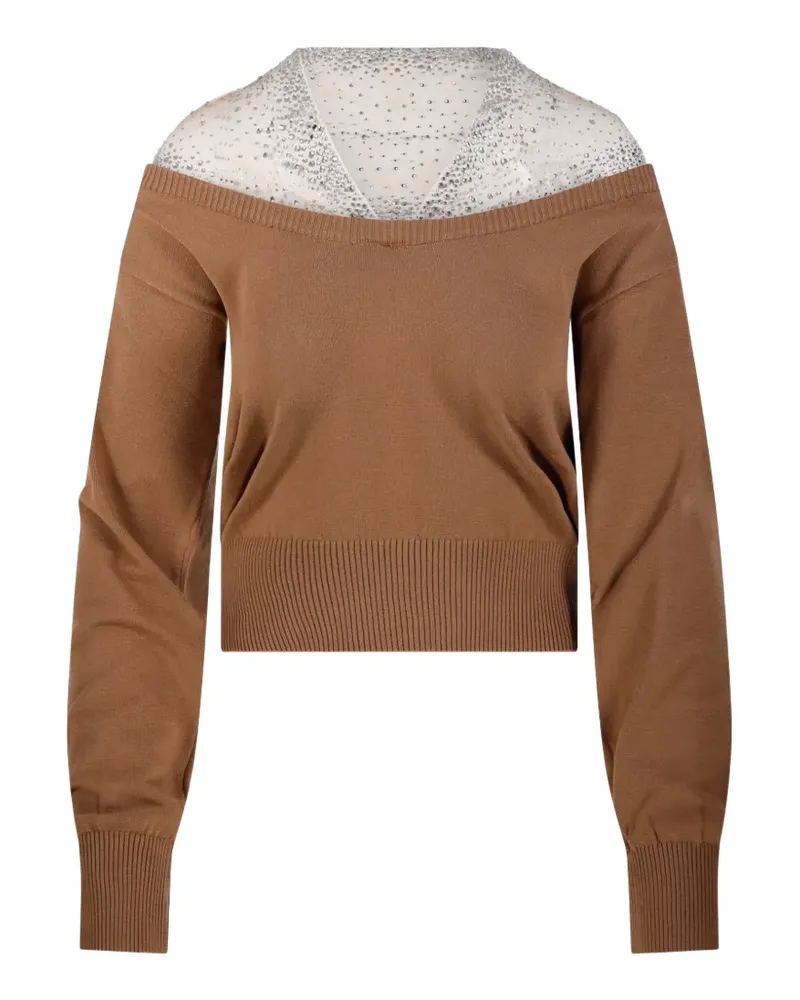 Giuseppe di Morabito Verzierter Pullover - Braun Braun