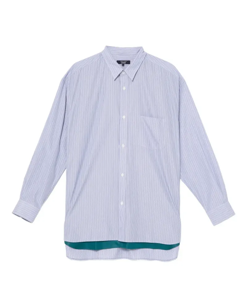 Comme des Garçons Gestreiftes Hemd - Blau Blau