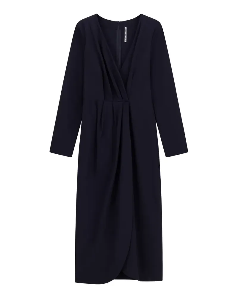 Liviana Conti Pamela V-neck wrap dress - Blau Blau