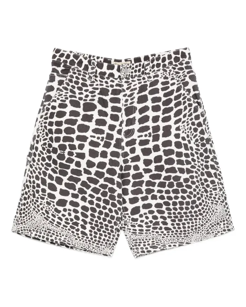 Stüssy patterned shorts - Schwarz Schwarz
