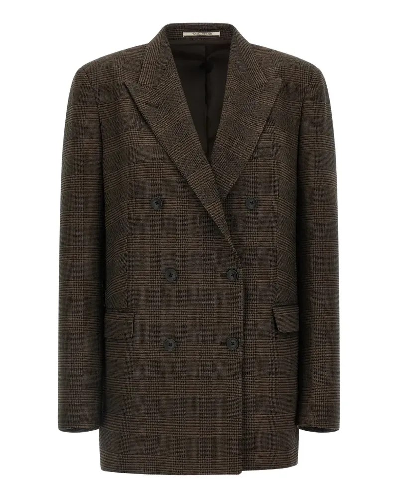 Tagliatore Jasmine Blazer mit Prince of Wales-Karo - Braun Braun