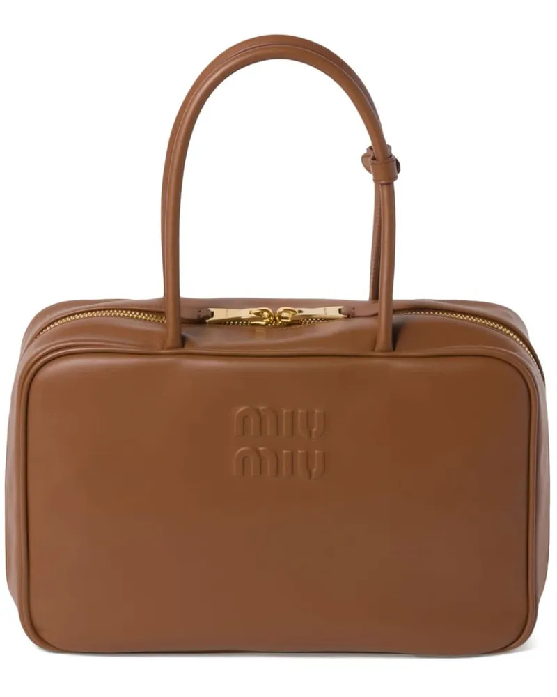 Miu Miu Beau Tote Bag - Braun Braun