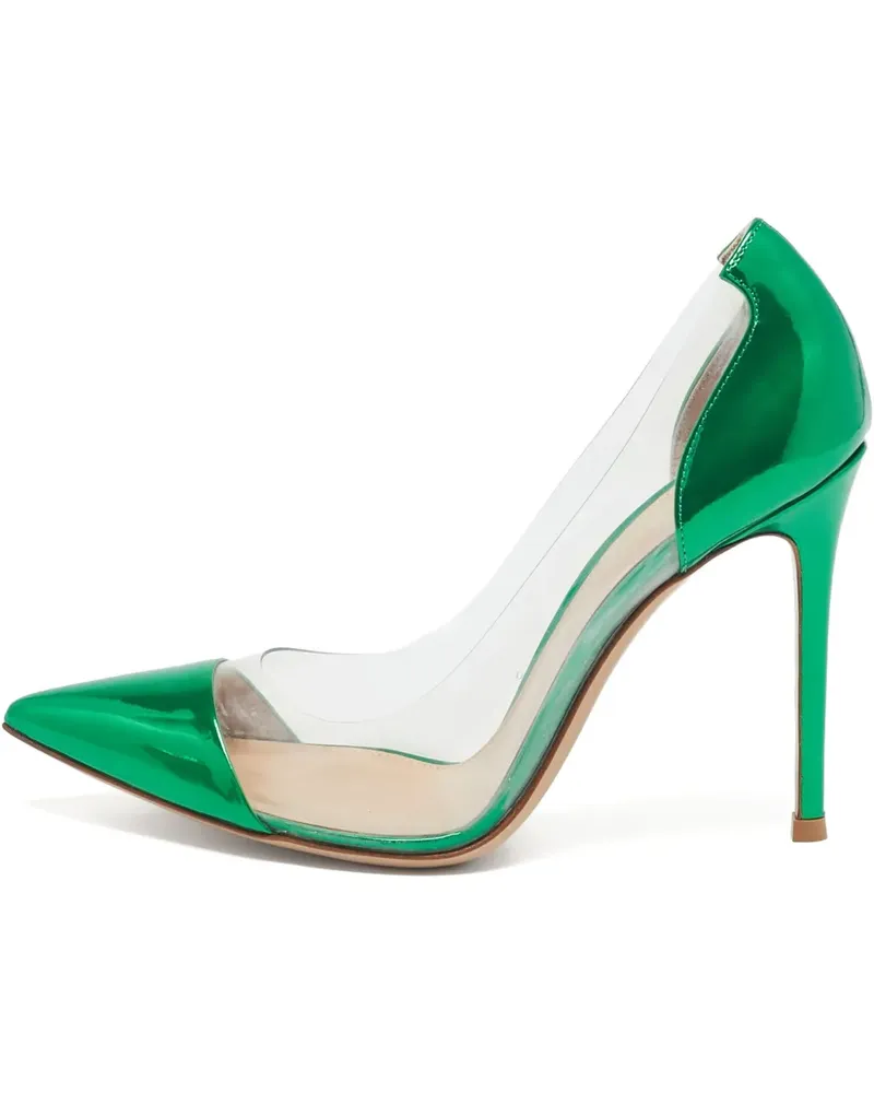 Gianvito Rossi Pumps mit spitzer Kappe 105mm - Grün Grün