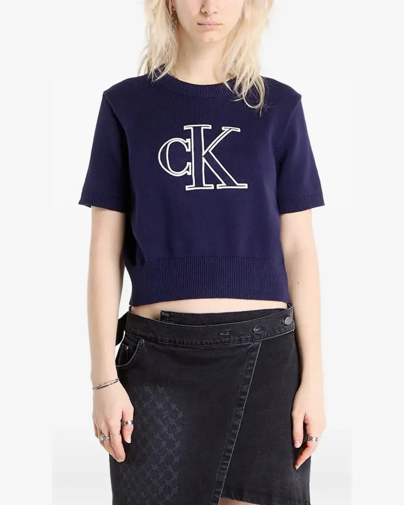 Calvin Klein Oberteil mit Logo-Print - Violett Violett