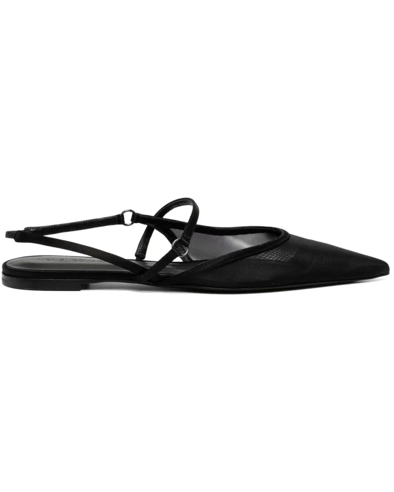 Nensi Dojaka Flache Sandalen - Schwarz Schwarz