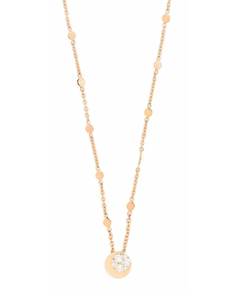 Pasquale Bruni 18kt Rotgoldhalskette mit Diamanten - Rosa Rosa