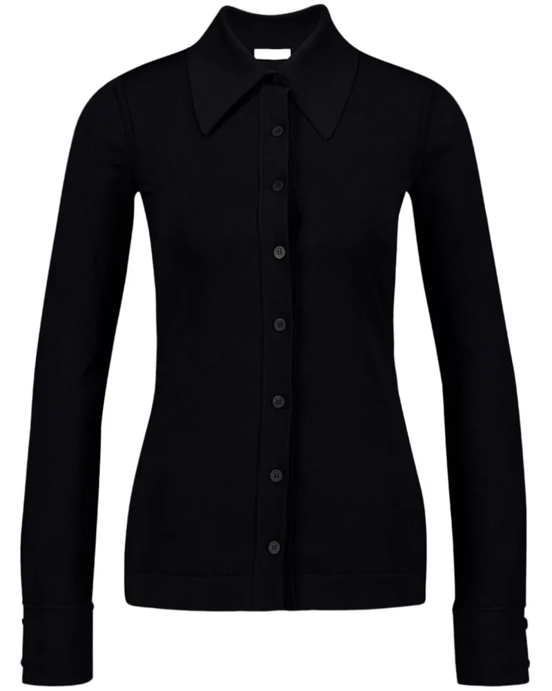 Ferragamo Cardigan mit spitzem Kragen - Schwarz Schwarz