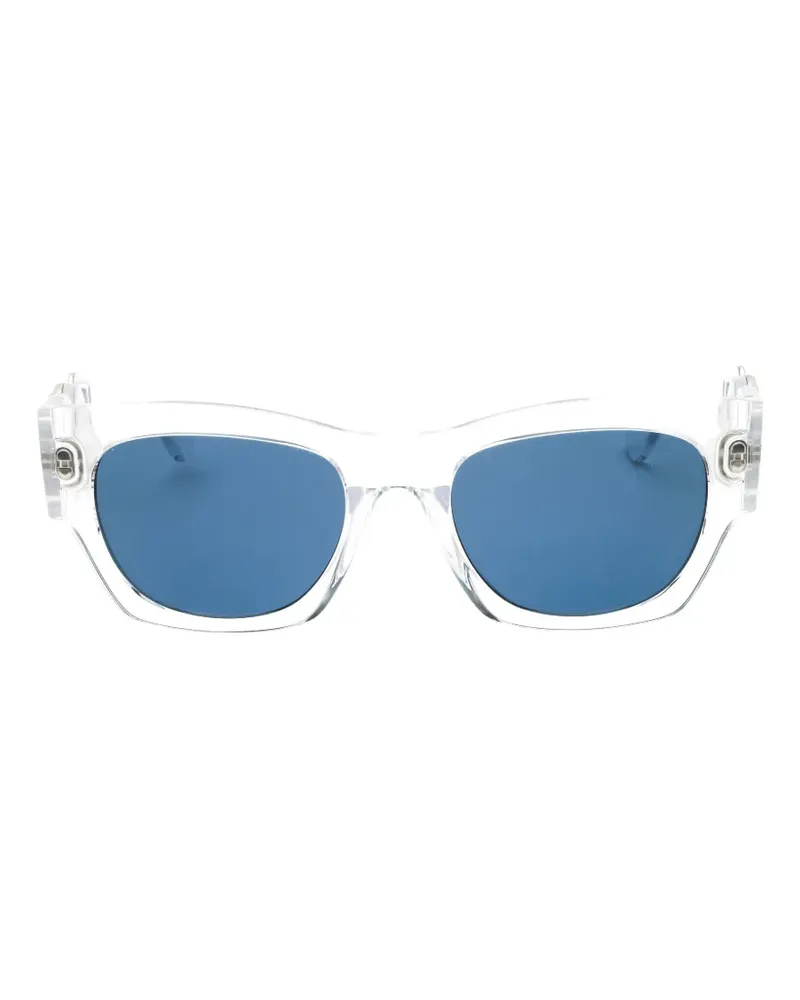 Versace geometric-frame sunglasses - Weiß Weiß