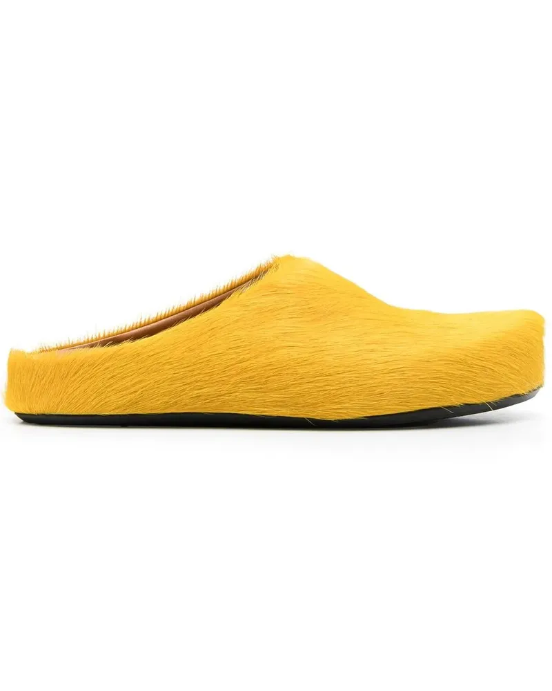 Marni Fussbett Sabot Slipper - Gelb Gelb