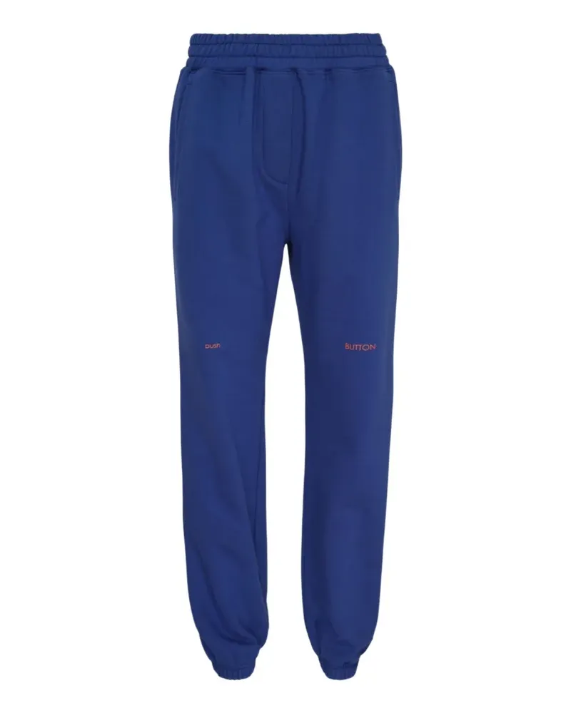 pushBUTTON logo-print track pants - Blau Blau