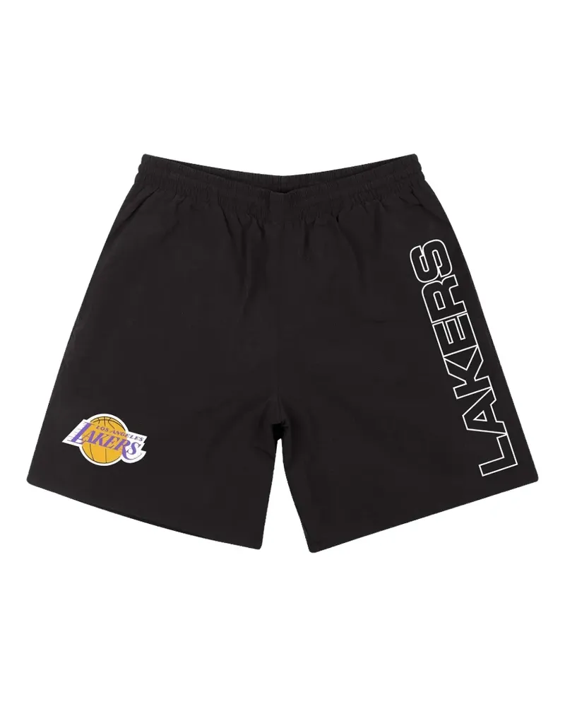Mitchell & Ness NBA Nylon Short Los Angeles Lakers Shorts - Schwarz Schwarz