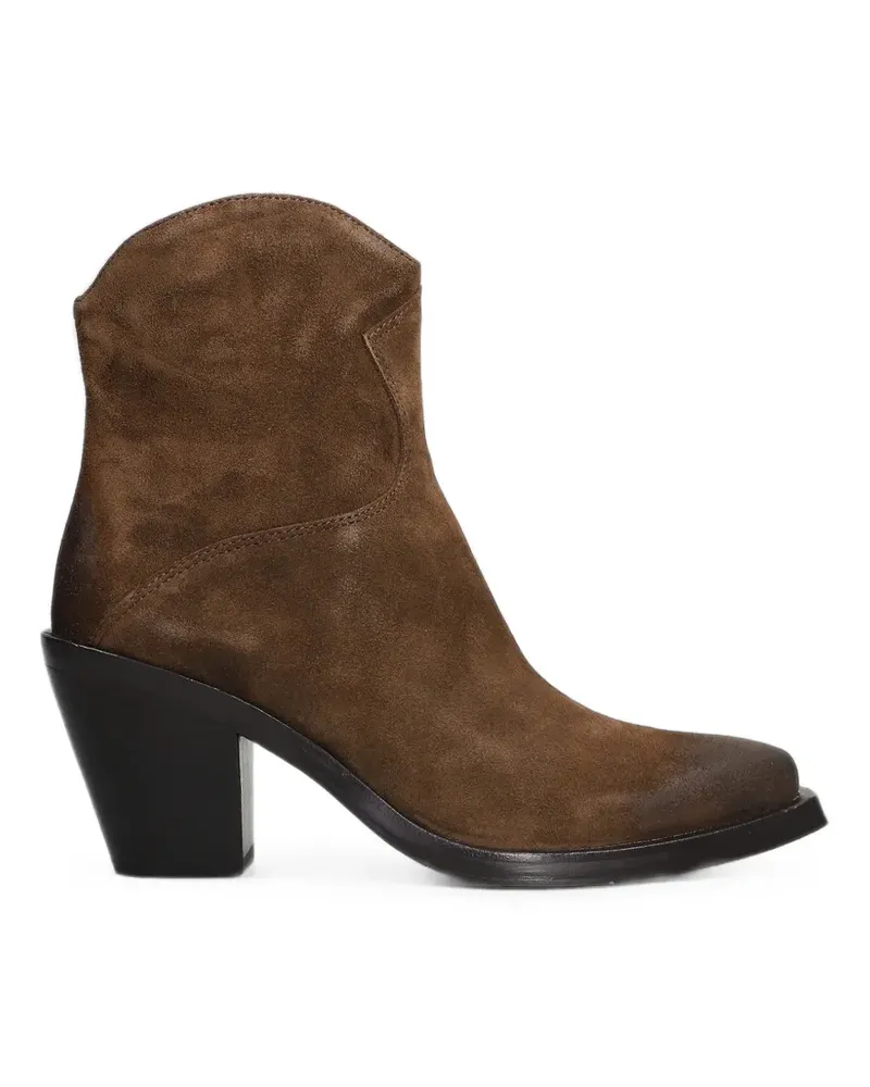ash Judy Cowboystiefel aus Wildleder - Braun Braun