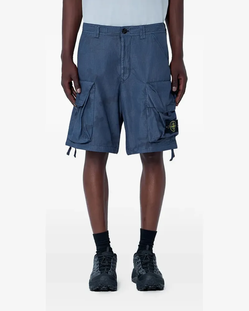 Stone Island ripstop cargo shorts - Blau Blau