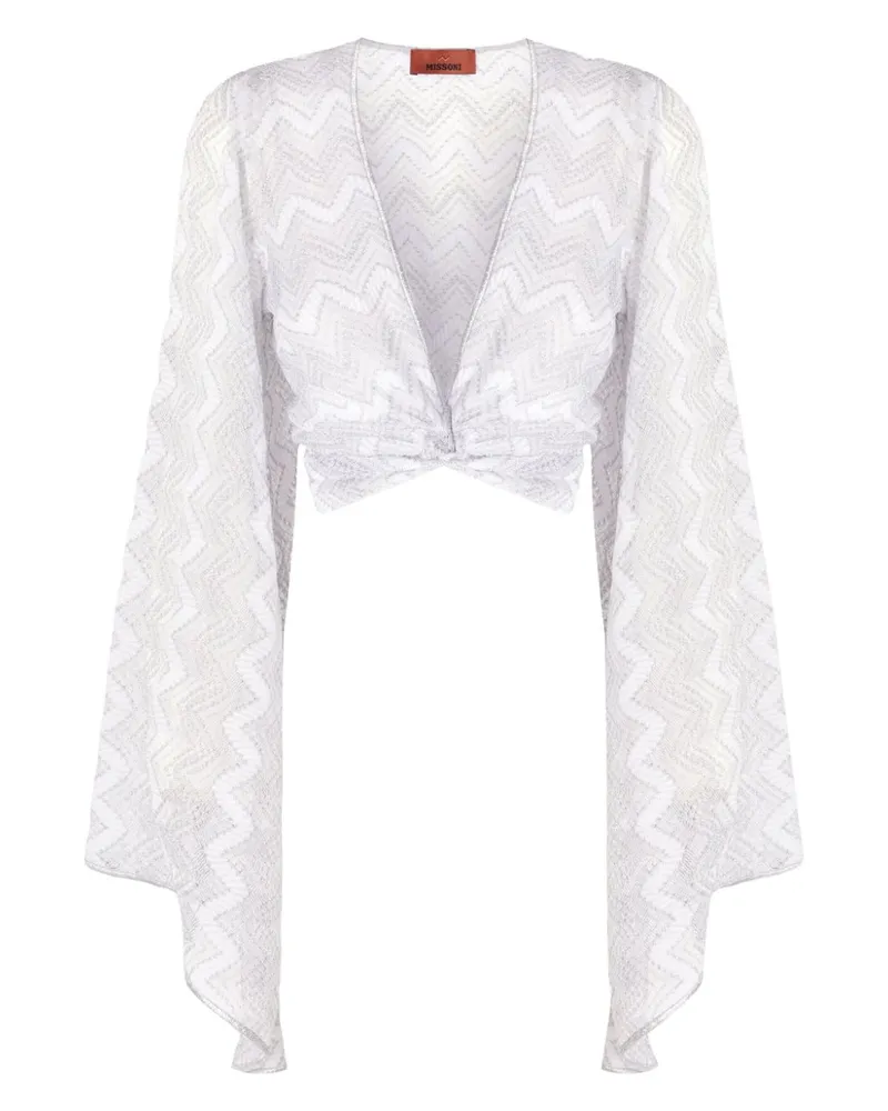 Missoni Kaftan mit Zickzackmuster - Weiß Weiß