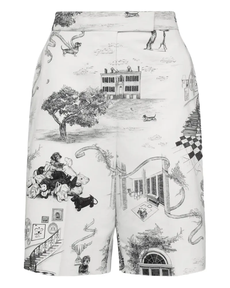 Thom Browne Hector Toile Bermudas - Weiß Weiß