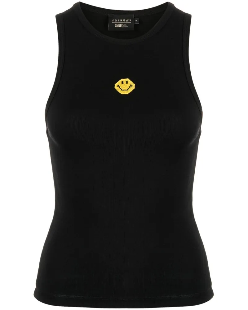 Joshua Sanders Tanktop mit Smiley Schwarz