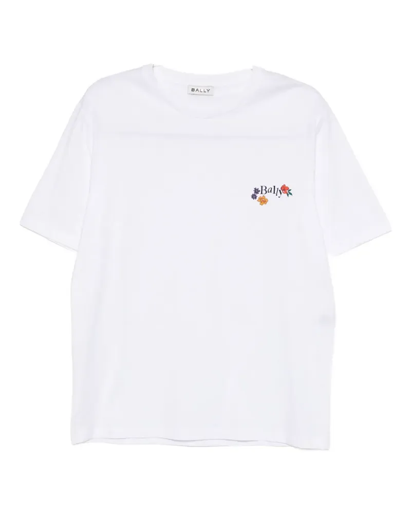 Bally T-Shirt mit Logo-Print - Weiß Weiß