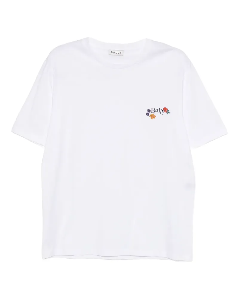 Bally T-Shirt mit Logo-Print - Weiß Weiß